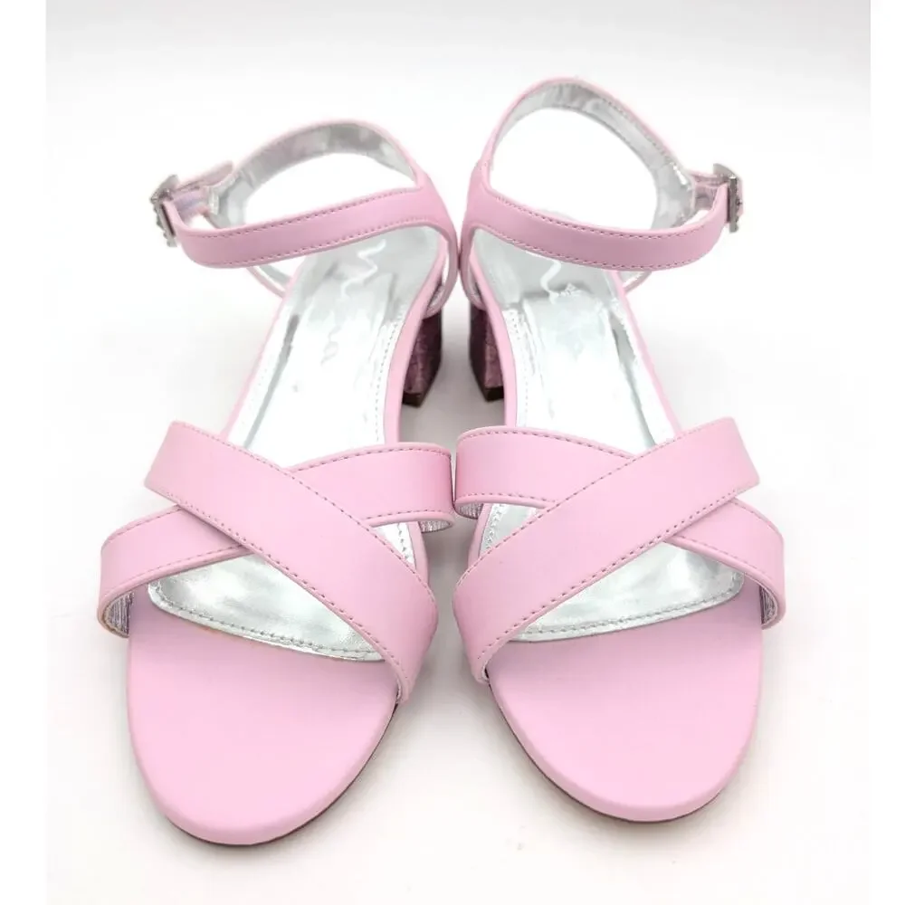 Nina Kids' Valentin Ankle Strap Sandals Little Kid Pink Size US3M EU34